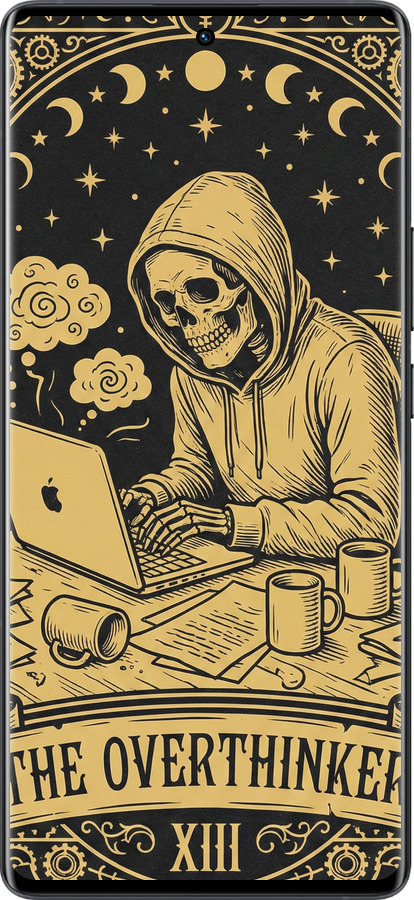 Силиконовый чехол The Overthinker для Vivo X80 Pro - 6774u-2630 изображение 