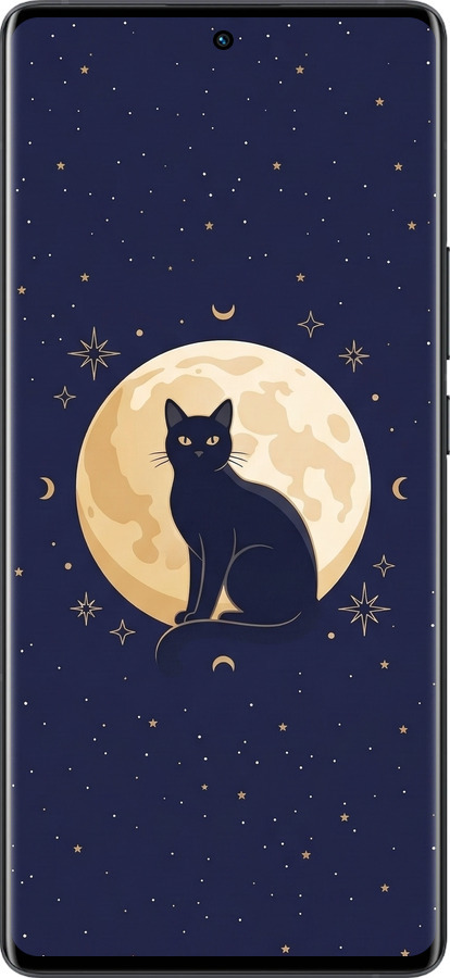 Силиконовый чехол Cute Cat Celestial/Witchy для Vivo X80 Pro - 6787u-2630 изображение 