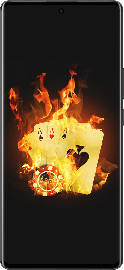 Силиконовый чехол Горящие карты для Vivo X80 Pro - 839u-2630 изображение 