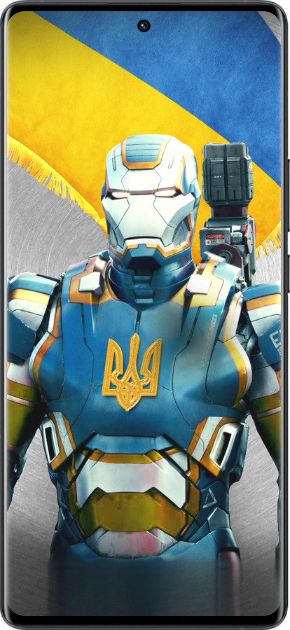 Силиконовый чехол Украинский киборг для Vivo X80 Pro - 980u-2630 изображение 