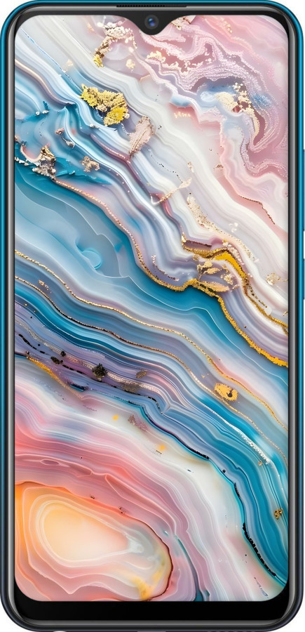 TPU чехол Мрамор красивый для Vivo Y11 - 6376b-629 изображение 