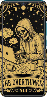 3D пластиковый матовый чехол The Overthinker для Vivo Y11 - 6774m-629 изображение 