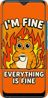 3D пластиковий матовий чехол Funny Cat для Vivo Y11 - 6786m-629 изображение 