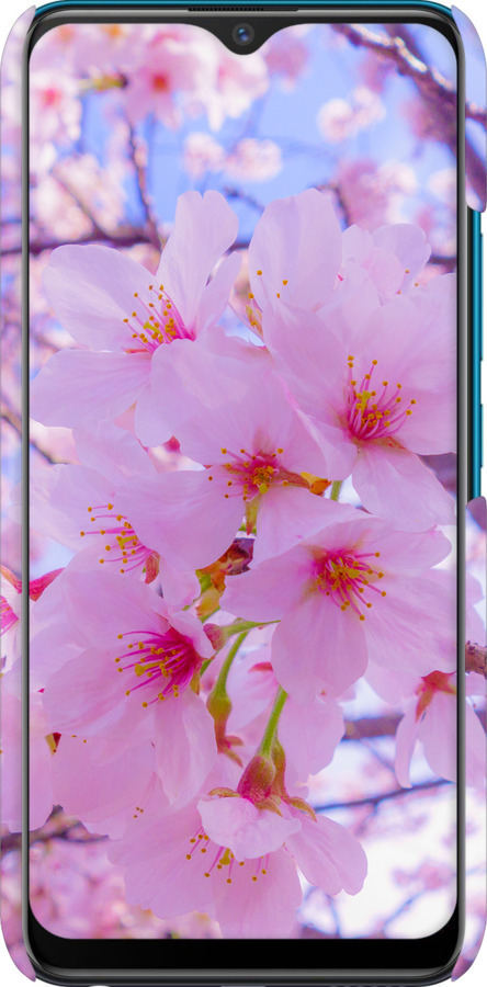 3D пластиковый матовый чехол Сакура для Vivo Y11 - 6029m-629 изображение 