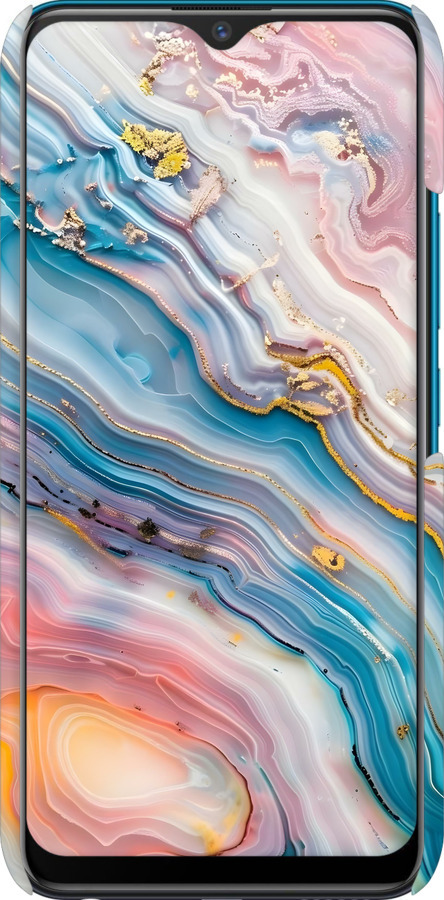 3D пластиковый матовый чехол Мрамор красивый для Vivo Y11 - 6376m-629 изображение 
