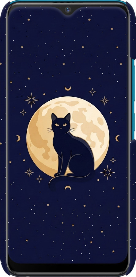 3D пластиковий матовий чехол Cute Cat Celestial/Witchy для Vivo Y11 - 6787m-629 изображение 