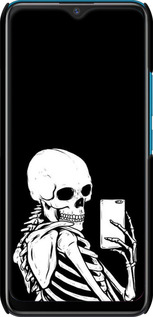 3D пластиковый матовый чехол Скелет делает Selfie для Vivo Y15 - 6535m-1791 изображение 