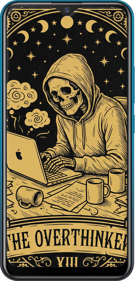 Силіконовий чехол The Overthinker для Vivo Y15 - 6774u-1791 изображение 