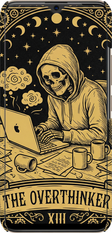 3D пластиковый матовый чехол The Overthinker для Vivo Y19 - 6774m-630 изображение 