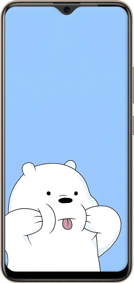 Силиконовый чехол Милый мишка для Vivo Y19 - 6357u-630 изображение 