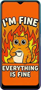 TPU чехол Funny Cat для Vivo Y20 - 6786b-2078 изображение 