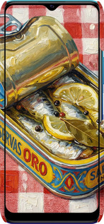 3D пластиковый матовый чехол Vintage Sardine Tin Phone для Vivo Y20 - 6772m-2078 изображение 