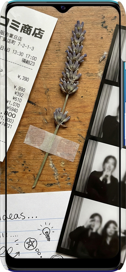 3D пластиковый матовый чехол Aesthetic Scrapbook Collage для Vivo Y20 - 6773m-2078 изображение 