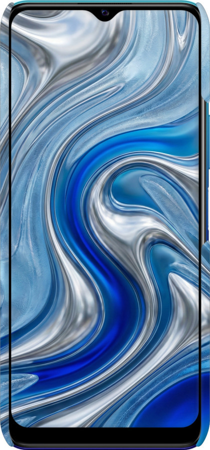 3D пластиковый матовый чехол Liquid Chrome для Vivo Y20 - 6781m-2078 изображение 