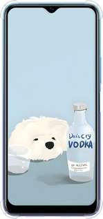 Силіконовий протиударний с посиленими кутами чехол Пес водка для Vivo Y20 - 6368sp-2078 изображение 