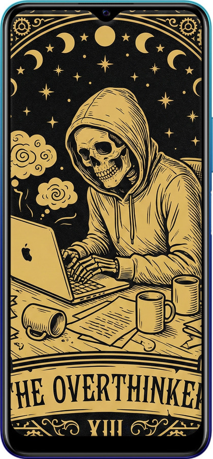 Силіконовий чехол The Overthinker для Vivo Y20 - 6774u-2078 изображение 