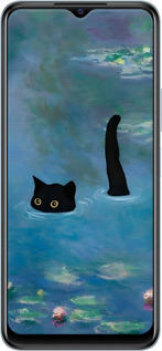 TPU чехол С изображением кота и водяной лилии Monet для Vivo Y21 - 6519b-669 изображение 