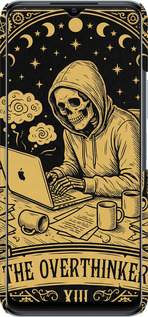 3D пластиковый матовый чехол The Overthinker для Vivo Y21s - 6774m-2550 изображение 