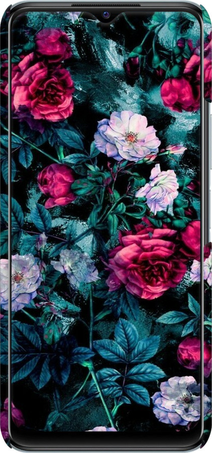 3D пластиковый матовый чехол Сад и розы для Vivo Y21 - 6483m-669 изображение 