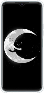 Силикон с усиленными углами чехол Лунные объятия для Vivo Y21 - 6508sp-669 изображение 
