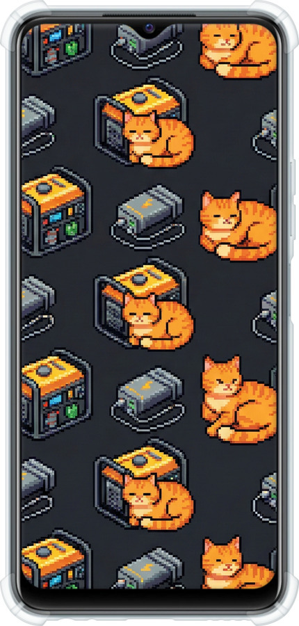 Силикон с усиленными углами чехол Autonomous Zone для Vivo Y21 - 6771sp-669 изображение 