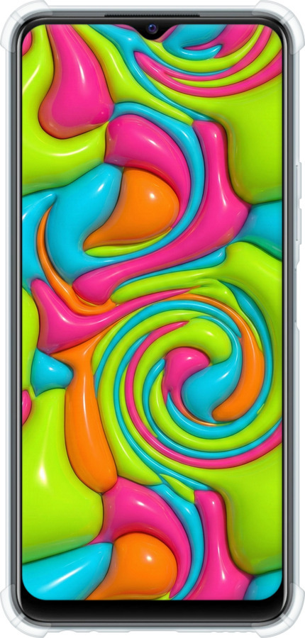 Силикон с усиленными углами чехол Y2K Jelly Dream для Vivo Y21s - 6780sp-2550 изображение 