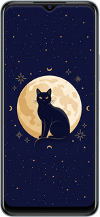 Силіконовий чехол Cute Cat Celestial/Witchy для Vivo Y21s - 6787u-2550 изображение 