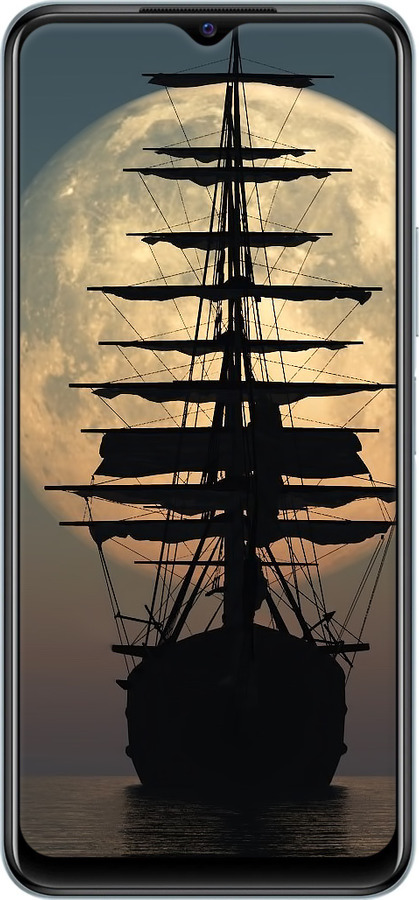 Силіконовий чехол Корабель для Vivo Y21 - 5998u-669 изображение 