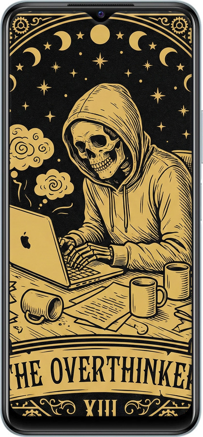 Силиконовый чехол The Overthinker для Vivo Y21 - 6774u-669 изображение 