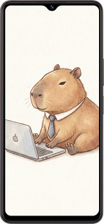 Силиконовый чехол Funny Capybara CEO Working для Vivo Y27 - 6777u-579 изображение 