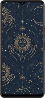 Силіконовий чехол Celestial Harmony: Sun & Moon Gold Mystic Pattern для Vivo Y27 - 6778u-579 изображение 