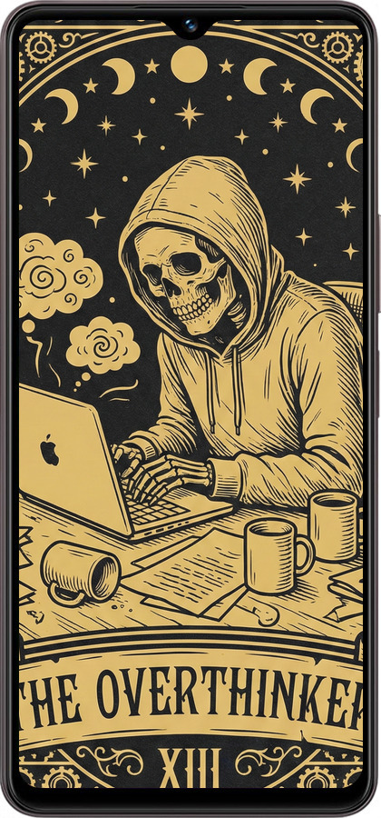 Силиконовый чехол The Overthinker для Vivo Y27 - 6774u-579 изображение 