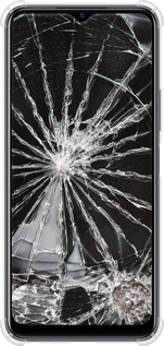 Силикон с усиленными углами чехол Glass для Vivo Y33s - 6608sp-2643 изображение 