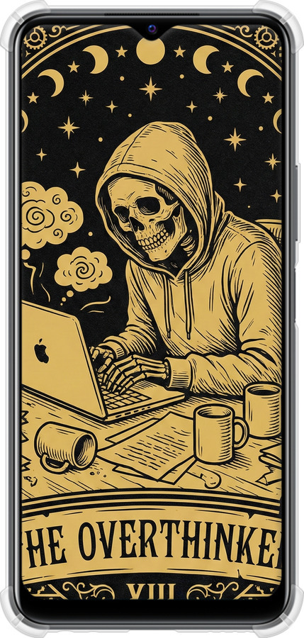 Силіконовий протиударний с посиленими кутами чехол The Overthinker для Vivo Y33s - 6774sp-2643 изображение 