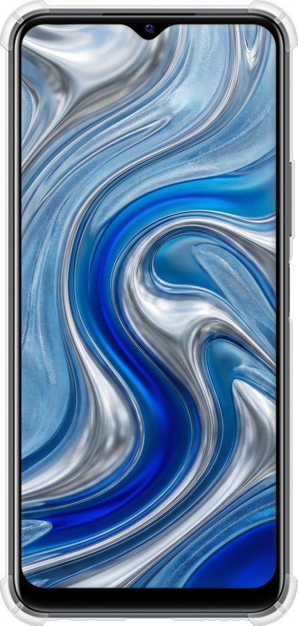 Силикон с усиленными углами чехол Liquid Chrome для Vivo Y33s - 6781sp-2643 изображение 