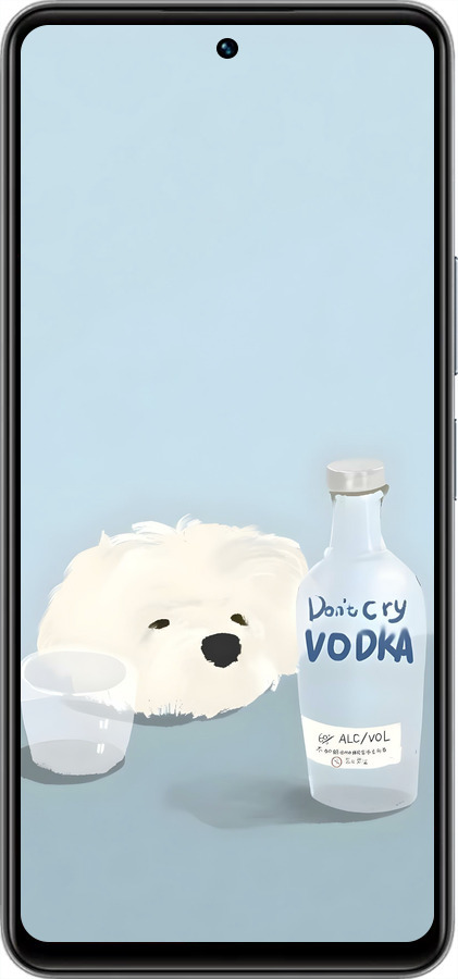 Силіконовий чехол Пес водка для Vivo Y36 5G - 6368u-3135 изображение 