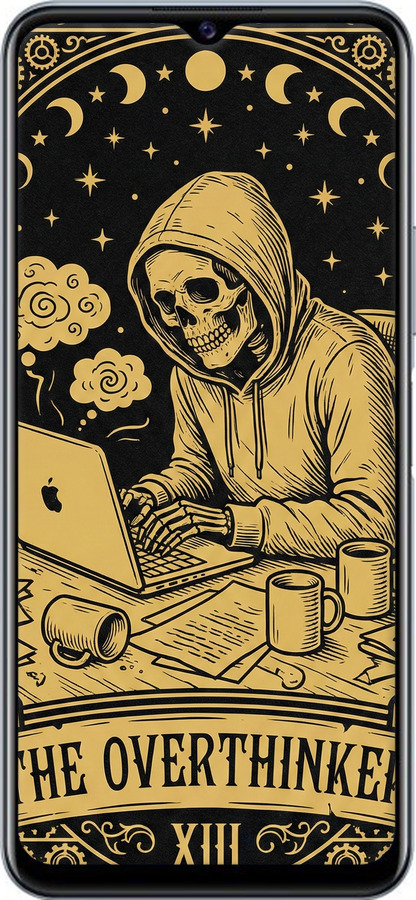 Силиконовый чехол The Overthinker для Vivo Y52S - 6774u-2242 изображение 