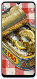 Силикон с усиленными углами чехол Vintage Sardine Tin Phone для Vivo Y53s - 6772sp-2438 изображение 