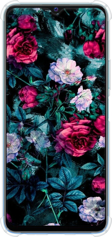 Силикон с усиленными углами чехол Сад и розы для Vivo Y31 - 6483sp-584 изображение 