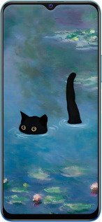 Силиконовый чехол С изображением кота и водяной лилии Monet для Vivo Y31 - 6519u-584 изображение 
