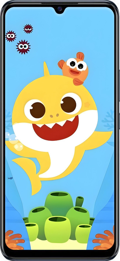 Силіконовий чехол Бейби Шарк для Vivo Y73S - 6303u-2159 изображение 