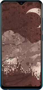 TPU чехол С изображением лунного пейзажа в ночном лесу для Vivo Y91C - 6546b-1762 изображение 