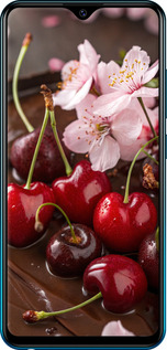 TPU чехол Вишня в шоколаде для Vivo Y91C - 6698b-1762 изображение 