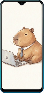 TPU чехол Funny Capybara CEO Working для Vivo Y91C - 6777b-1762 изображение 