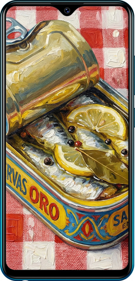 TPU чехол Vintage Sardine Tin Phone для Vivo Y91C - 6772b-1762 изображение 