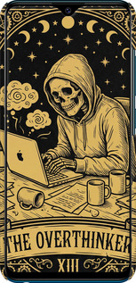 3D пластиковий матовий чехол The Overthinker для Vivo Y91C - 6774m-1762 изображение 