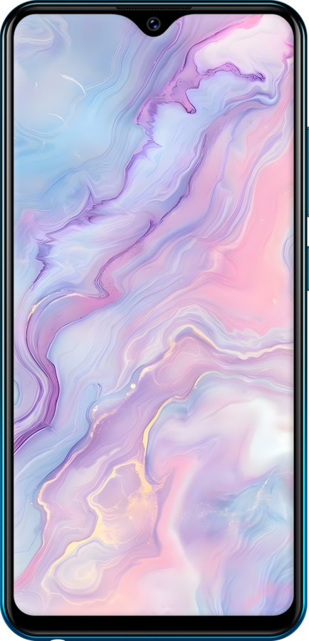 Силіконовий чехол Нежный мрамор для Vivo Y91C - 6310u-1762 изображение 