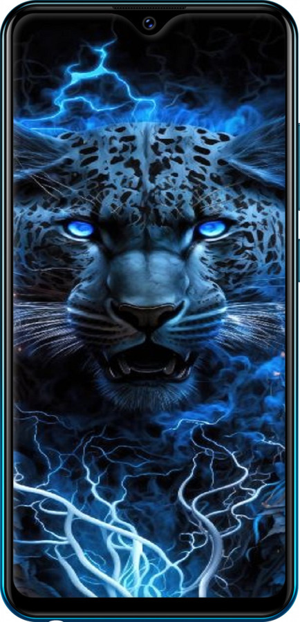 Силіконовий чехол Крижаний леопард для Vivo Y91C - 6460u-1762 изображение 