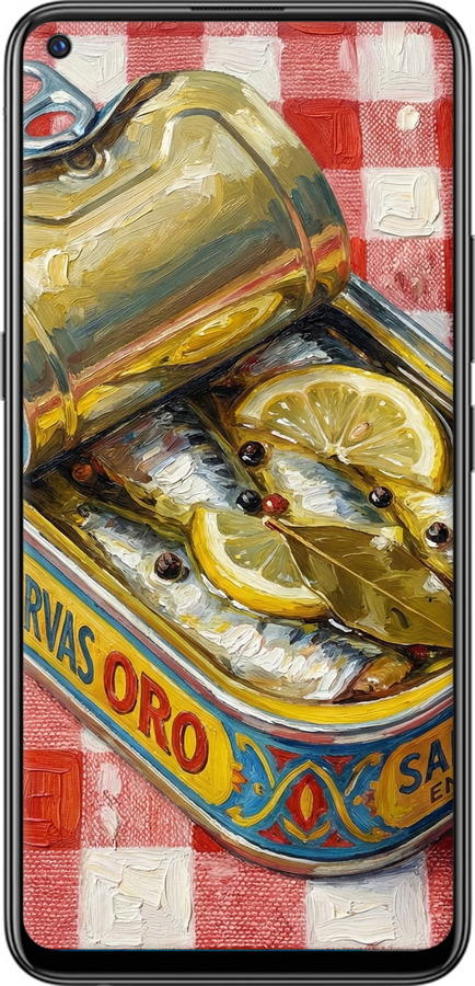 Силиконовый чехол Vintage Sardine Tin Phone для Vivo Z5X - 6772u-1765 изображение 