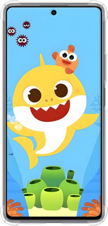 Силіконовий протиударний с посиленими кутами чехол Бейби Шарк для Xiaomi 11T - 6303sp-2487 изображение 